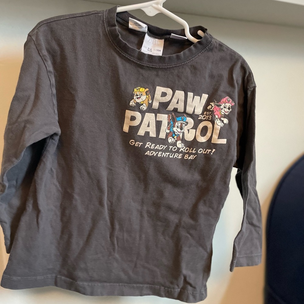ZARA paw patrol shirt